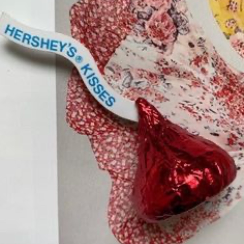 VINTAGE HERSHEY'S Kiss Foil Pin